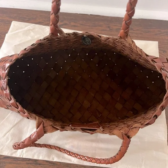 Dragon Diffusion Brown Woven Tote - Picture 7 of 14
